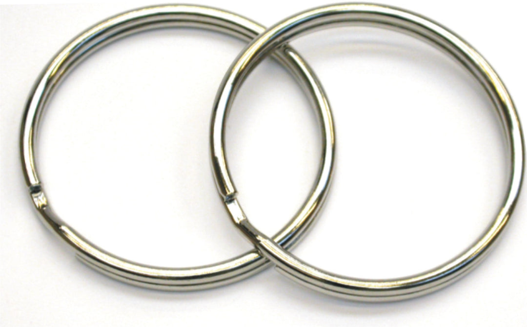 BEAVER - Pair Of Small 38mm Diameter Stainless Split Rings