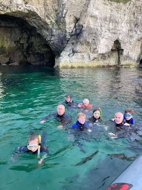 Snorkel the hidden caves of White Rocks and Dunluce Castle