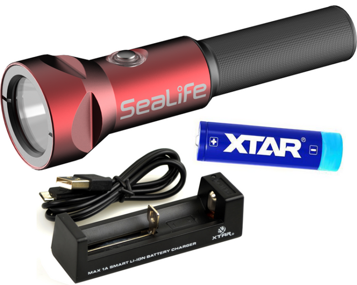 SeaLife Sea Dragon Mini 1300S Dive Light Power Kit - Sealife - Aquaholics Dive Centre, Shop and Sea Safari