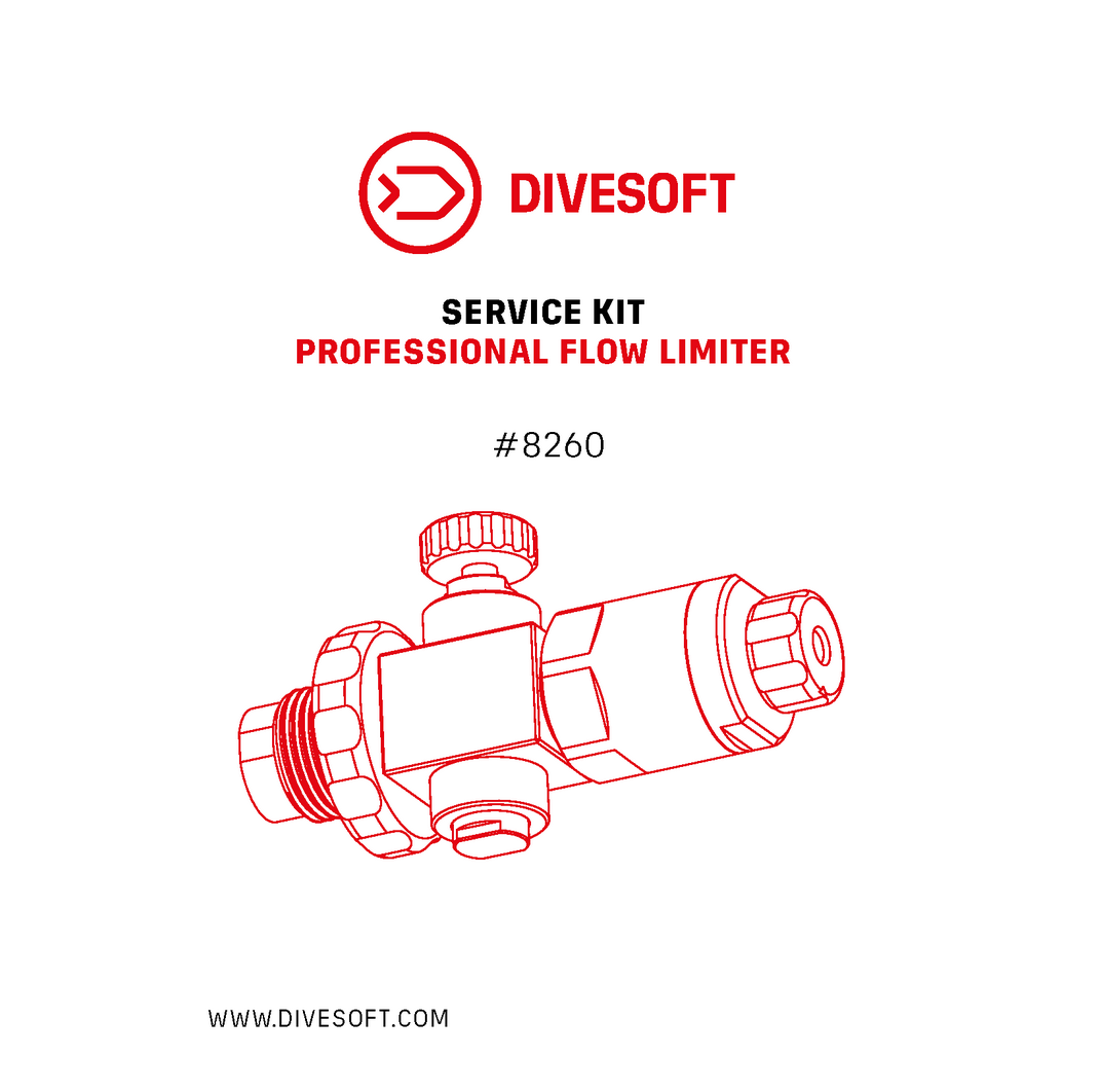 Divesoft Service Kit - Professional flow limiter / restrictor - Aquaholics Dive Centre, Shop and Sea Safari - Aquaholics Dive Centre, Shop and Sea Safari
