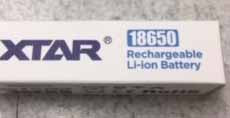 Xtar Li-ion battery 3.7v - SeaLife - Aquaholics Dive Centre, Shop and Sea Safari