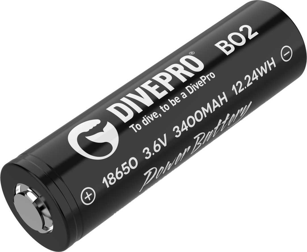 Divepro Power 18650 3400maH battery (Max discharger about 15A) - Aquaholics Dive Centre, Shop and Sea Safari - Aquaholics Dive Centre, Shop and Sea Safari