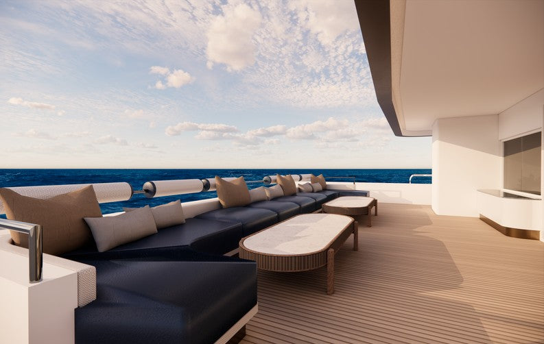 Maldives Legend Y outdoor deck lounge