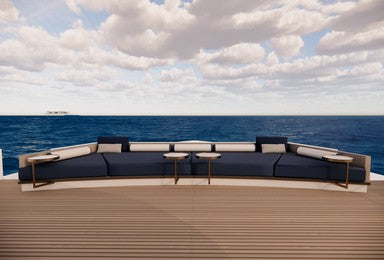 Maldives Legend Y bow seating with ocean view