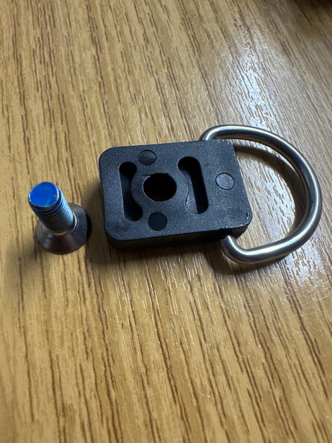 A D-Ring fitting for use on kayaks