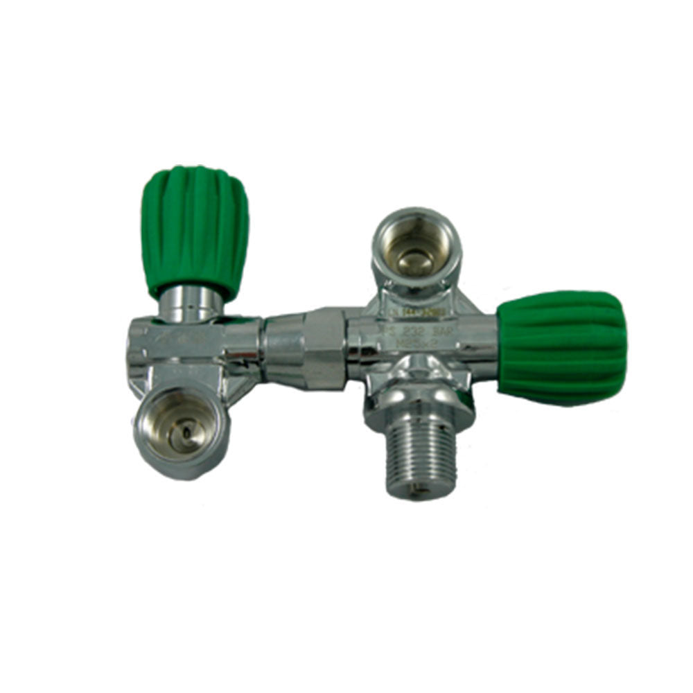 DIRZone Valve Set Double DIN 230 bar NITROX M26x2 SOS - Aquaholics Dive Centre, Shop and Sea Safari - Aquaholics Dive Centre, Shop and Sea Safari