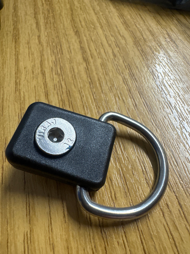 A D-Ring fitting for use on kayaks