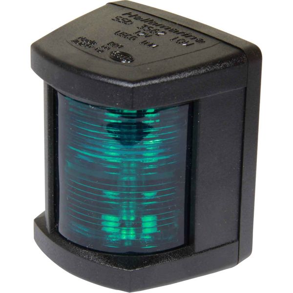 Hella 3562 Starboard Green Navigation Light (Black Case / 12V / 10W)