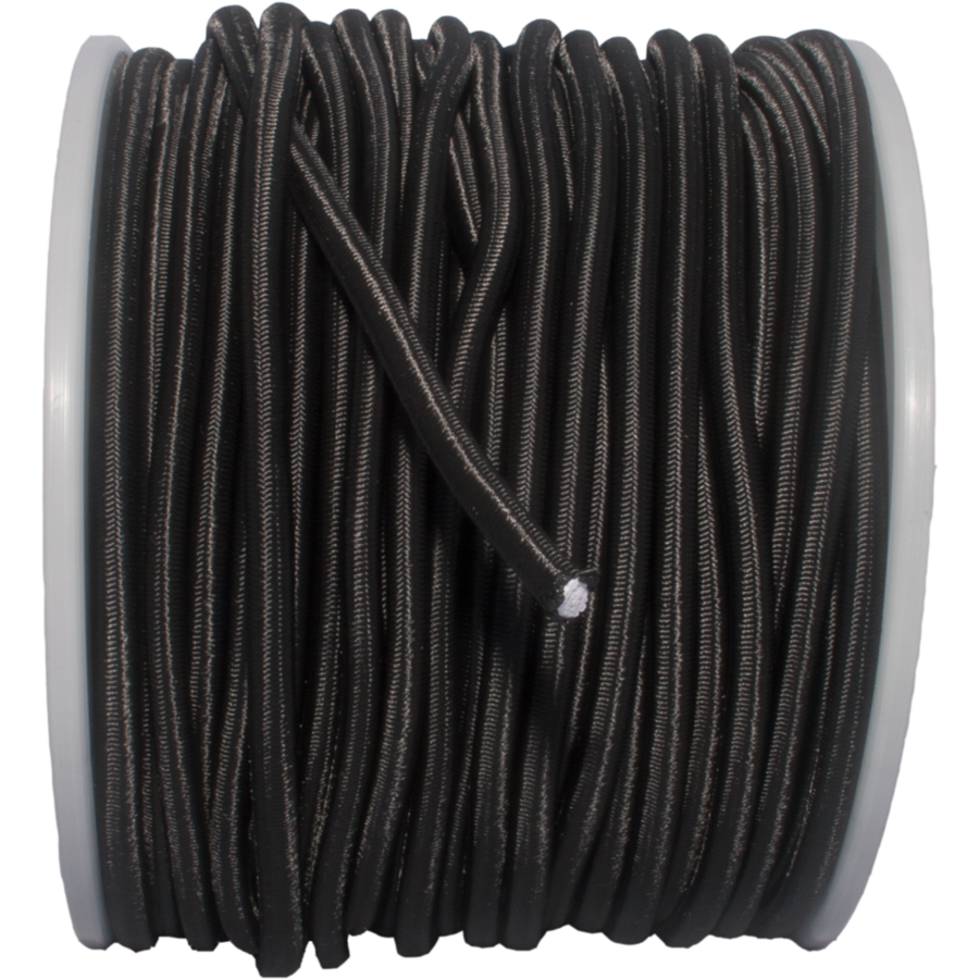 Nautilus Bungee Cord, 8 mm, black, 1 m