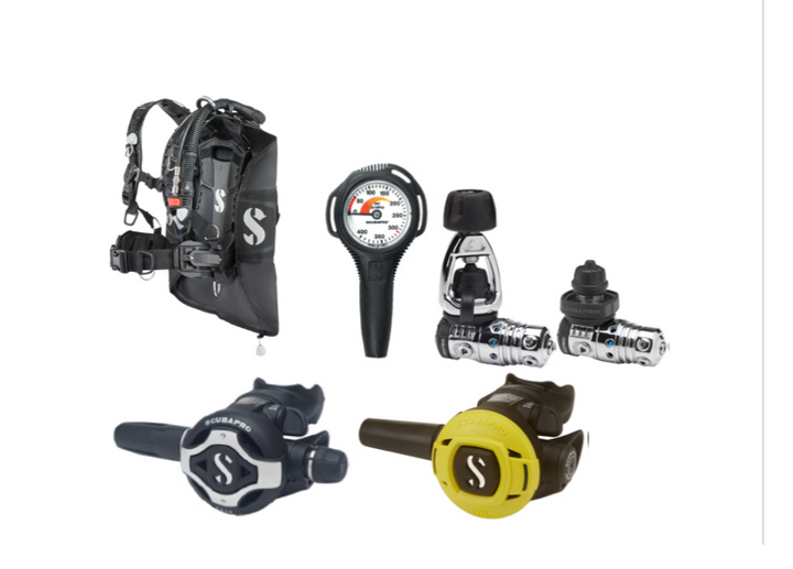 Scubapro Hydros Pro 2 + Mk25/S620ti with S270 Octo + Compact Pressure gauge
