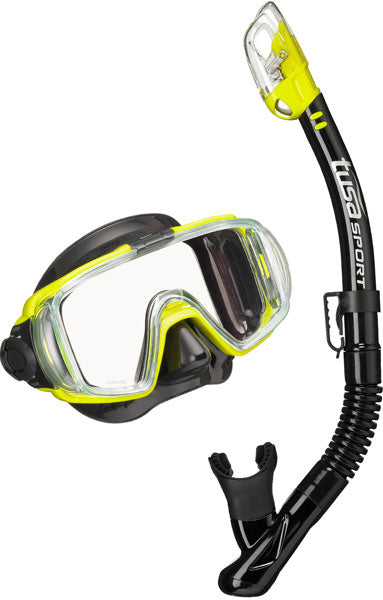 TUSA SPORT UC3125 Mask and Snorkel Set ADULT Black Series - TUSA - Aquaholics Dive Centre, Shop and Sea Safari