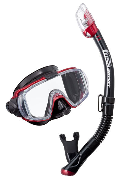 TUSA SPORT UC3125 Mask and Snorkel Set ADULT Black Series - TUSA - Aquaholics Dive Centre, Shop and Sea Safari
