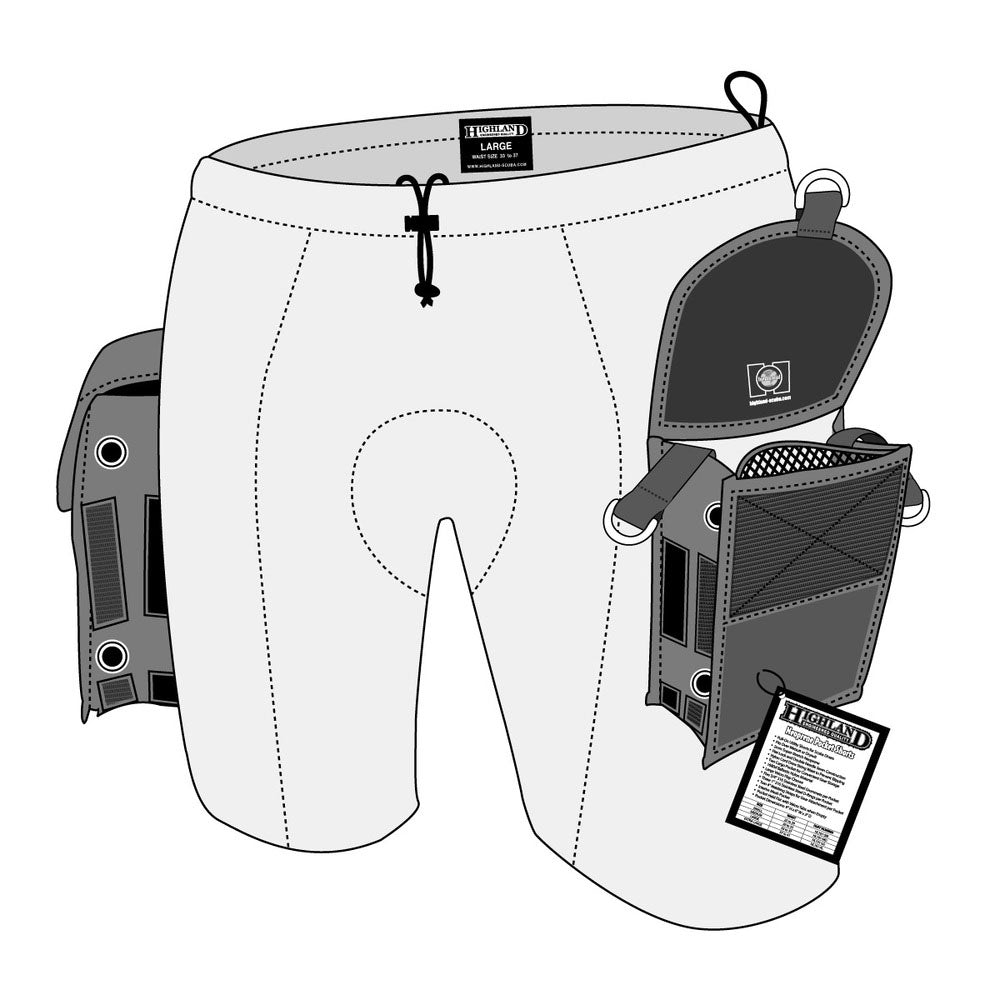 Highland Neoprene Pocket Shorts X-Large - HL101XL