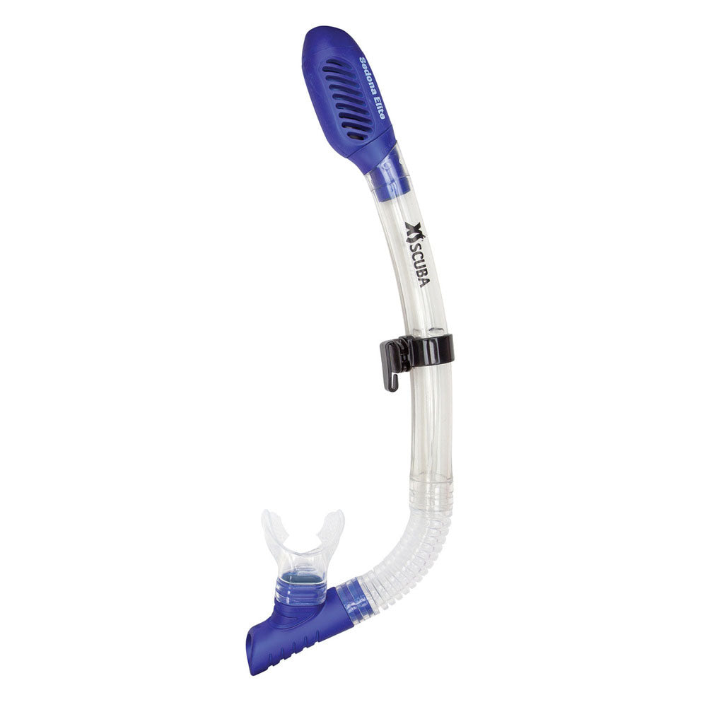 XS Scuba Sedona Elite Dry Snorkel - Ice Blue - SN050ICE