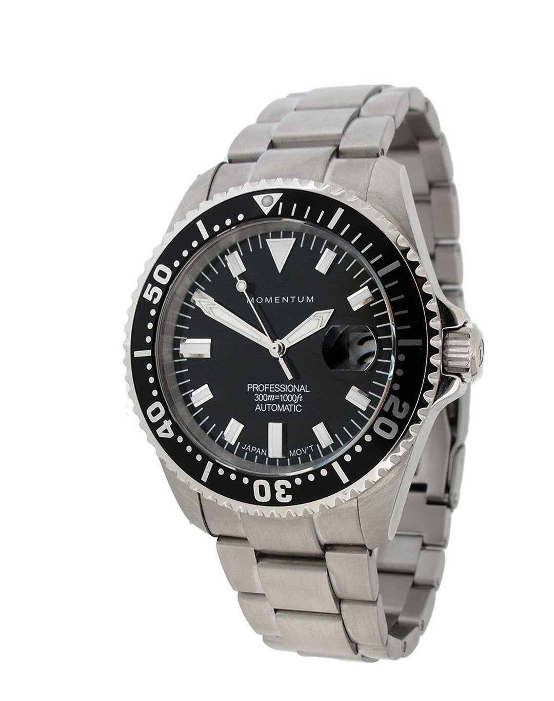 Momentum Aquamatic III Automatic with Black Face and Steel Bracelet