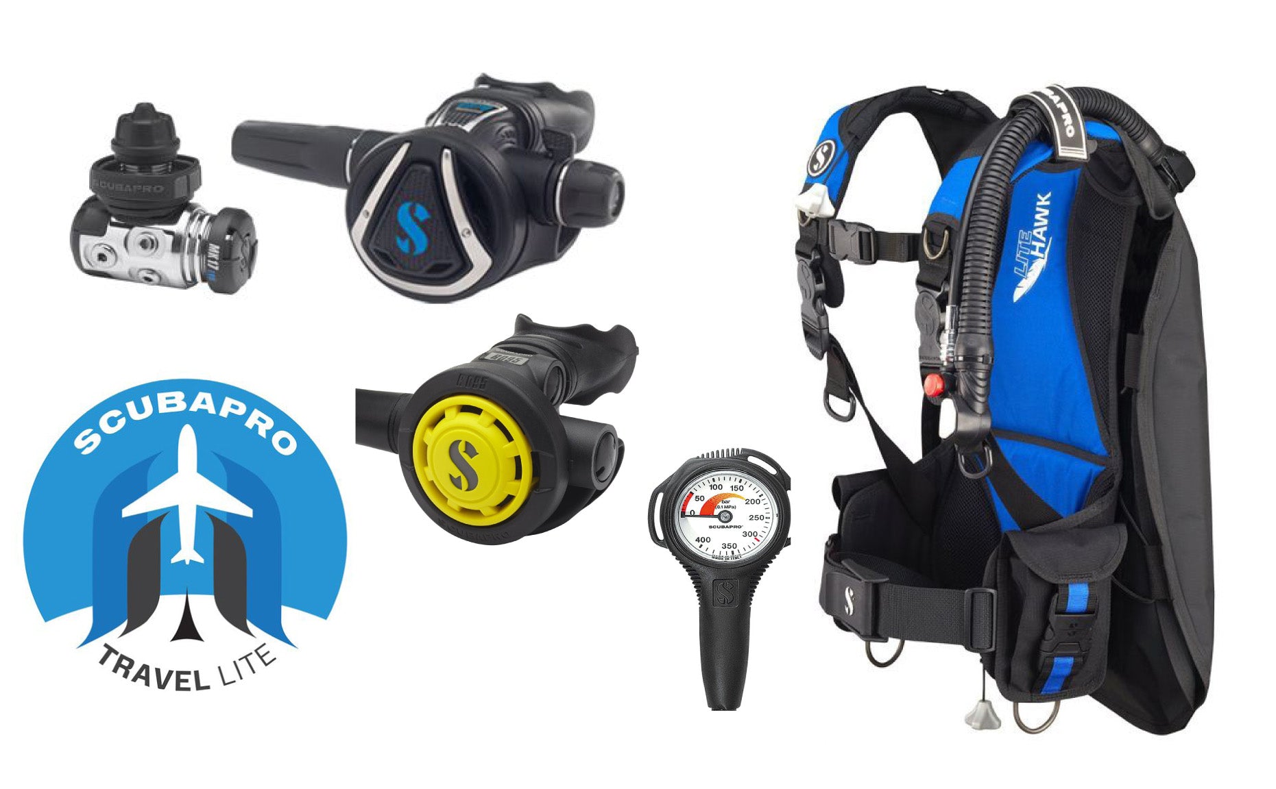 SCUBAPRO LIGHTWEIGHT TRAVEL PACKAGE Aquaholics Dive Centre Shop