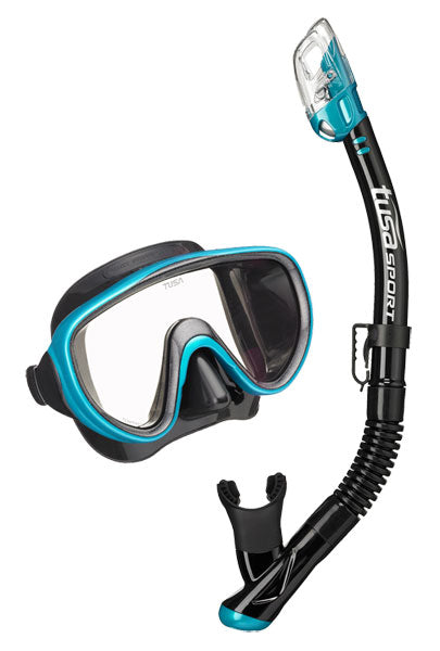 TUSA SPORT Mask and Snorkel Set ADULT Black Series