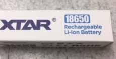Xtar Li-ion battery 3.7v